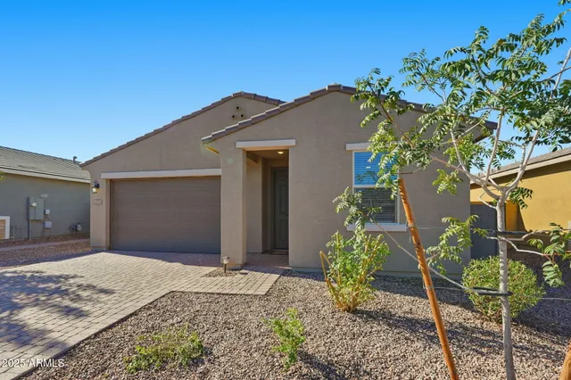 a front view of a house