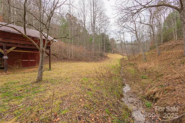 a bathroom with a shower curtain