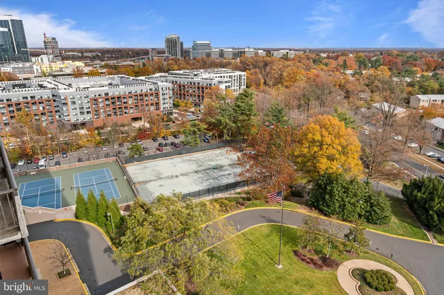 a view of a swimming pool with a lake