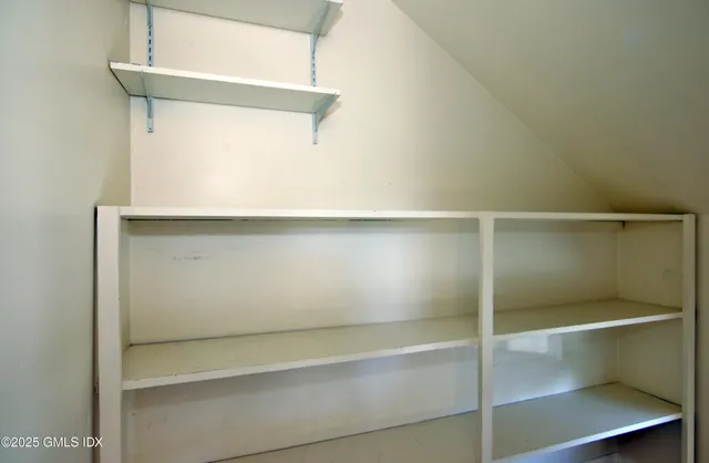 a close view of closet