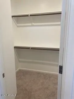 a close view of closet