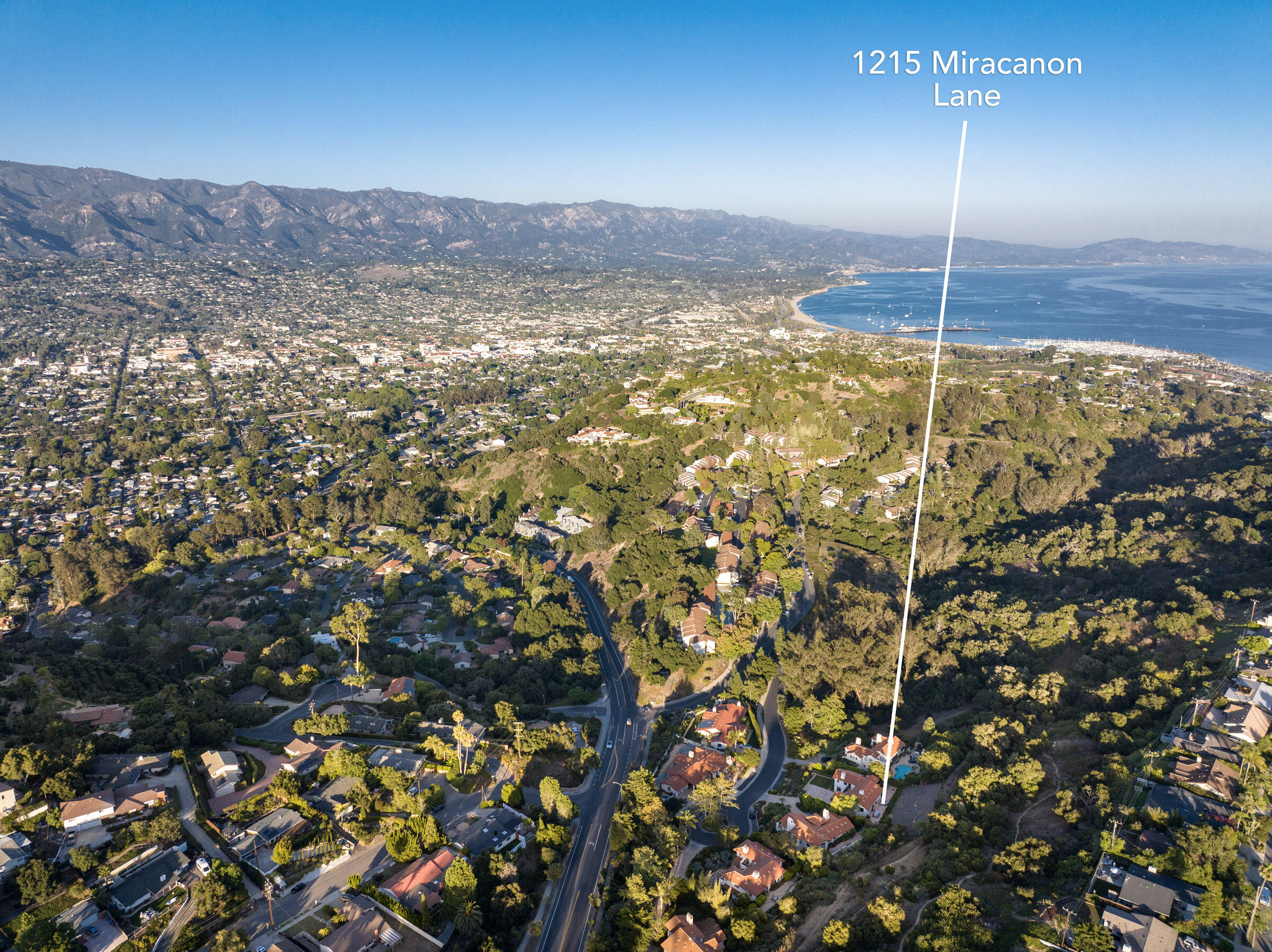 1215 Miracanon Lane Santa Barbara, CA 93109 - Photo 2 of 40 a view of a backyard of a house