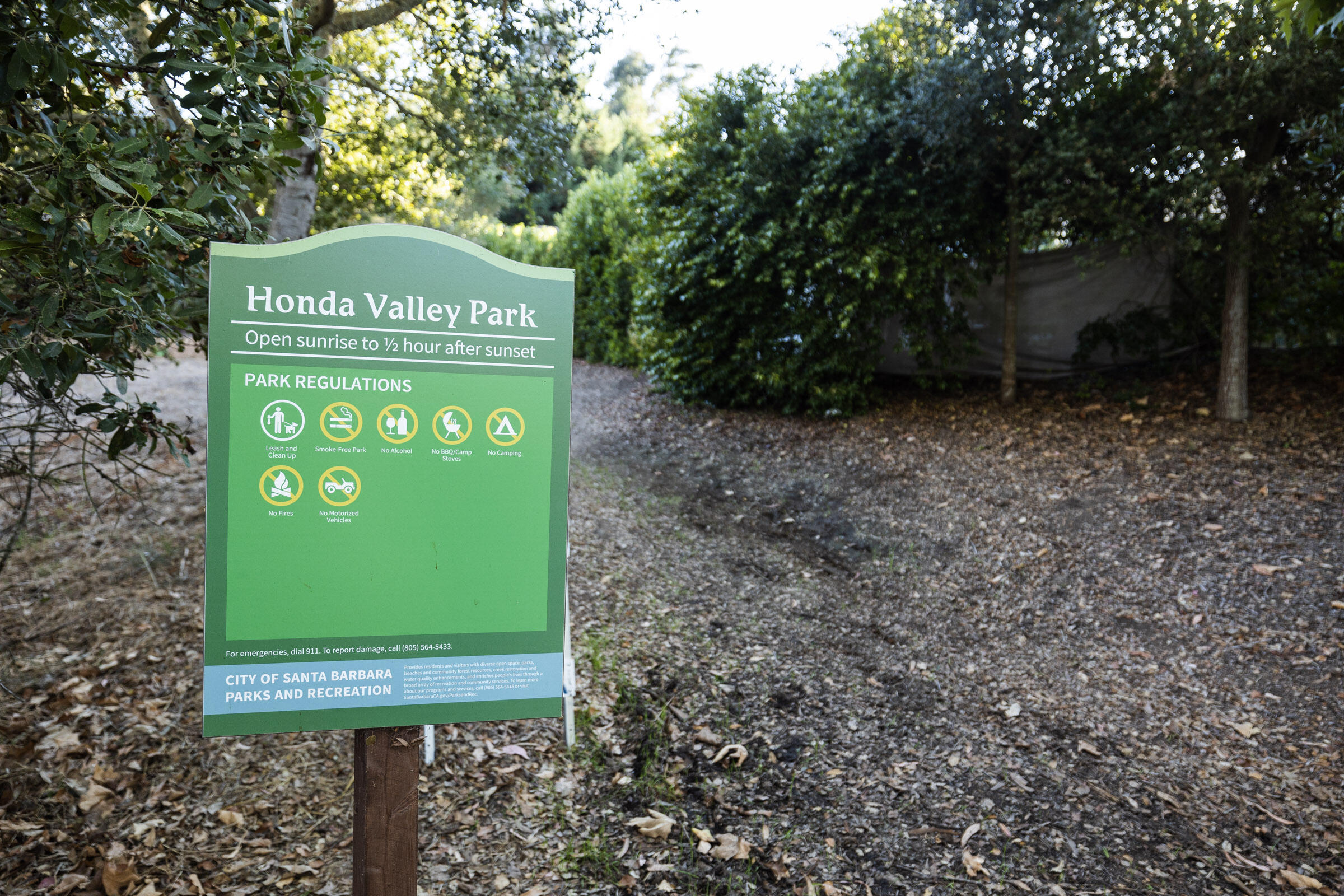 1215 Miracanon Lane Santa Barbara, CA 93109 - Photo 39 of 40 a sign on the side of a road