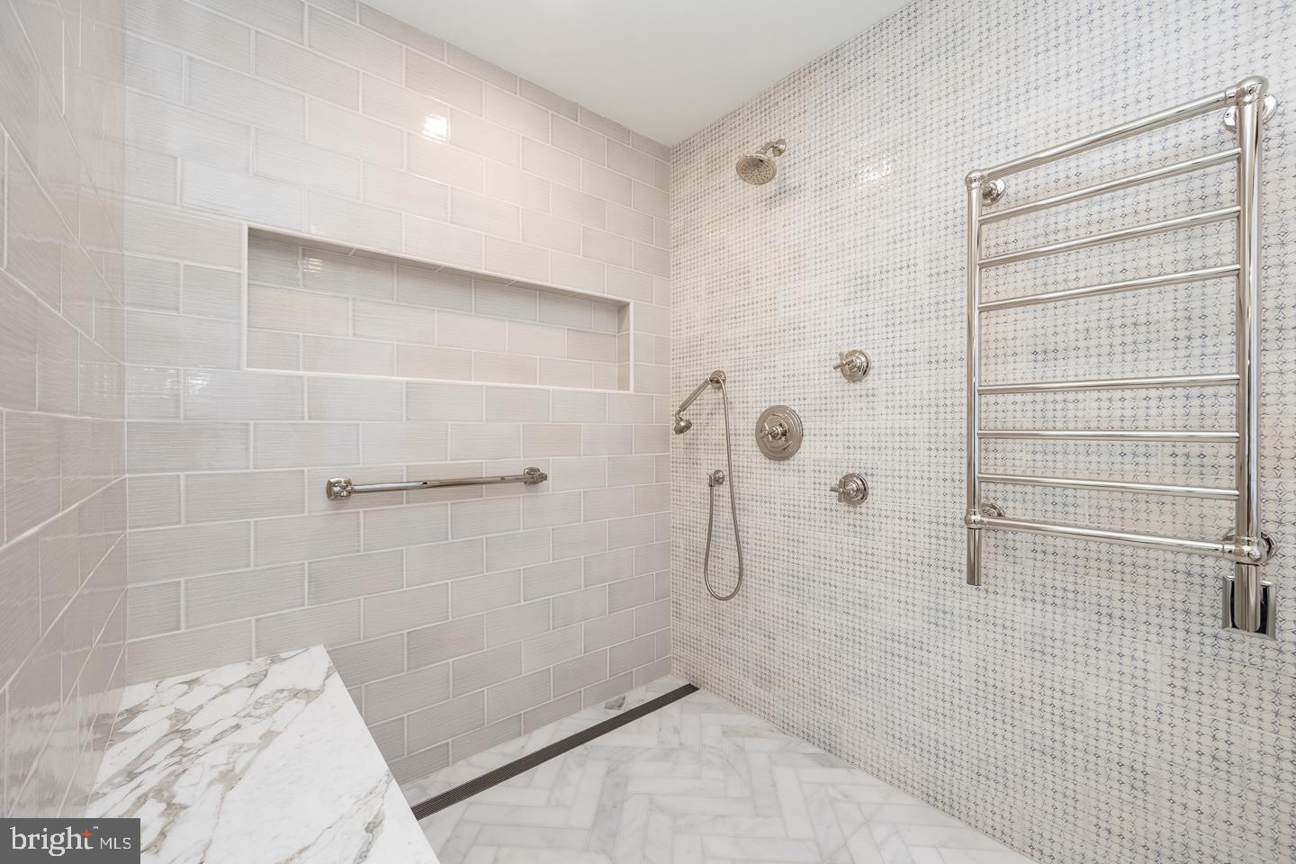 1256 Hollow Road Chester Springs, PA 19425 - Photo 48 of 79 shower with bench and towel warmer
