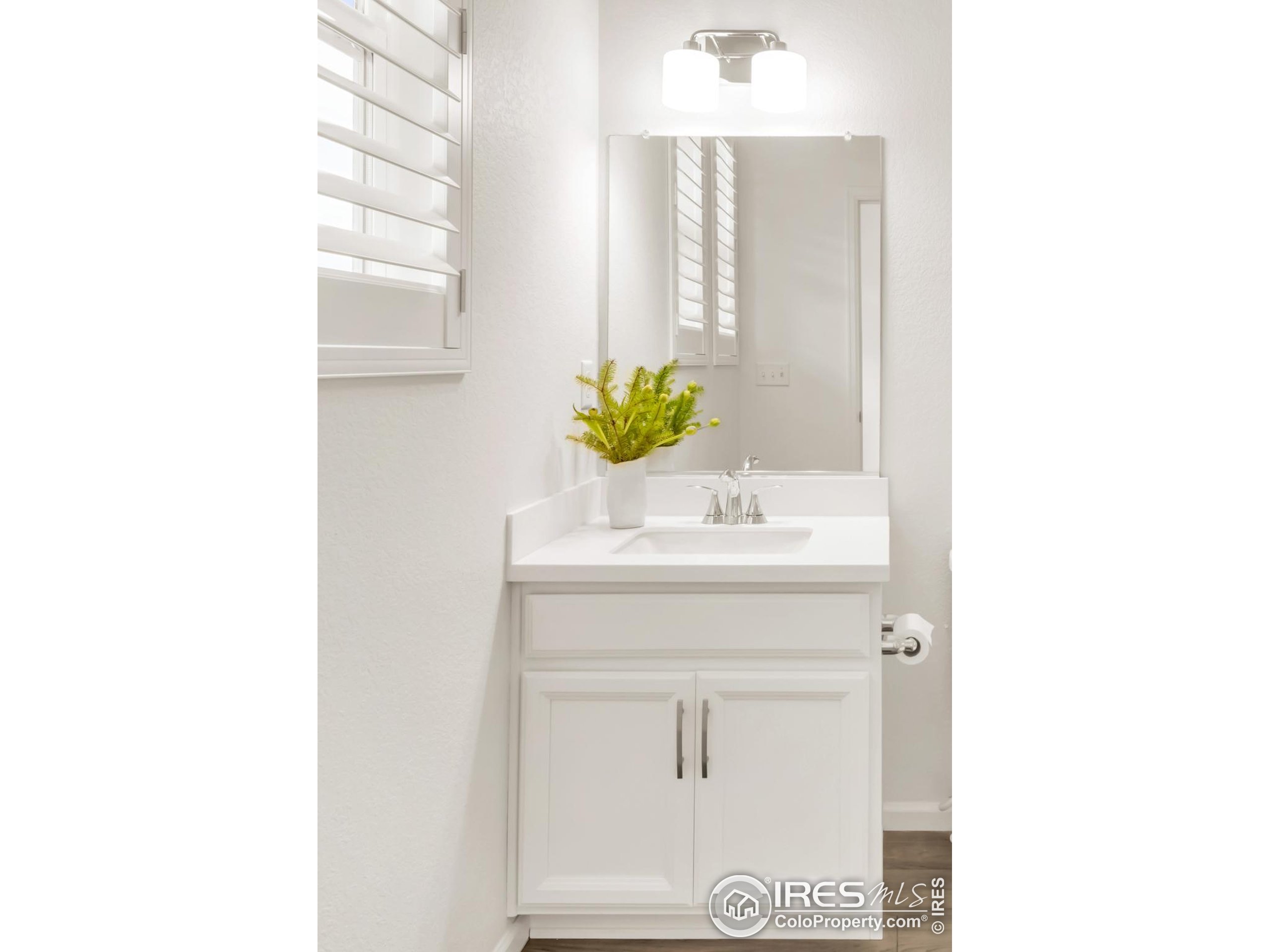 2455 Alpine Street Longmont, CO 80504 - Photo 5 of 30 a bathroom with a sink and a mirror