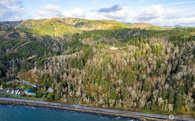 a view of outdoor space with mountain view