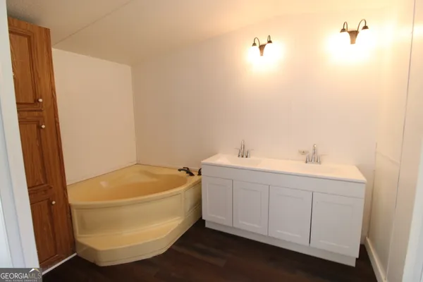 a view of a bathroom with a sink