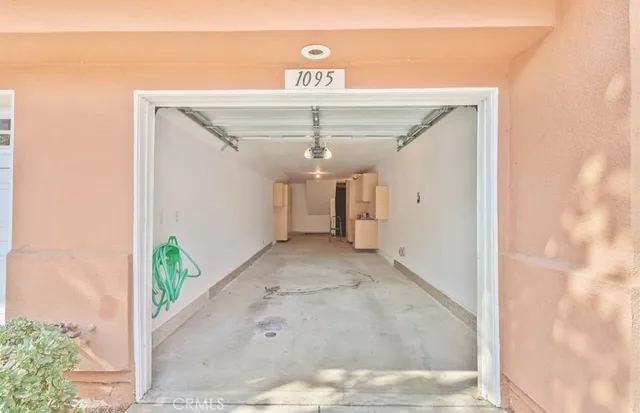 a view of a hallway with entryway