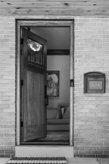 a closeup of a fireplace