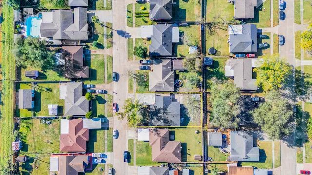an aerial view of multiple house