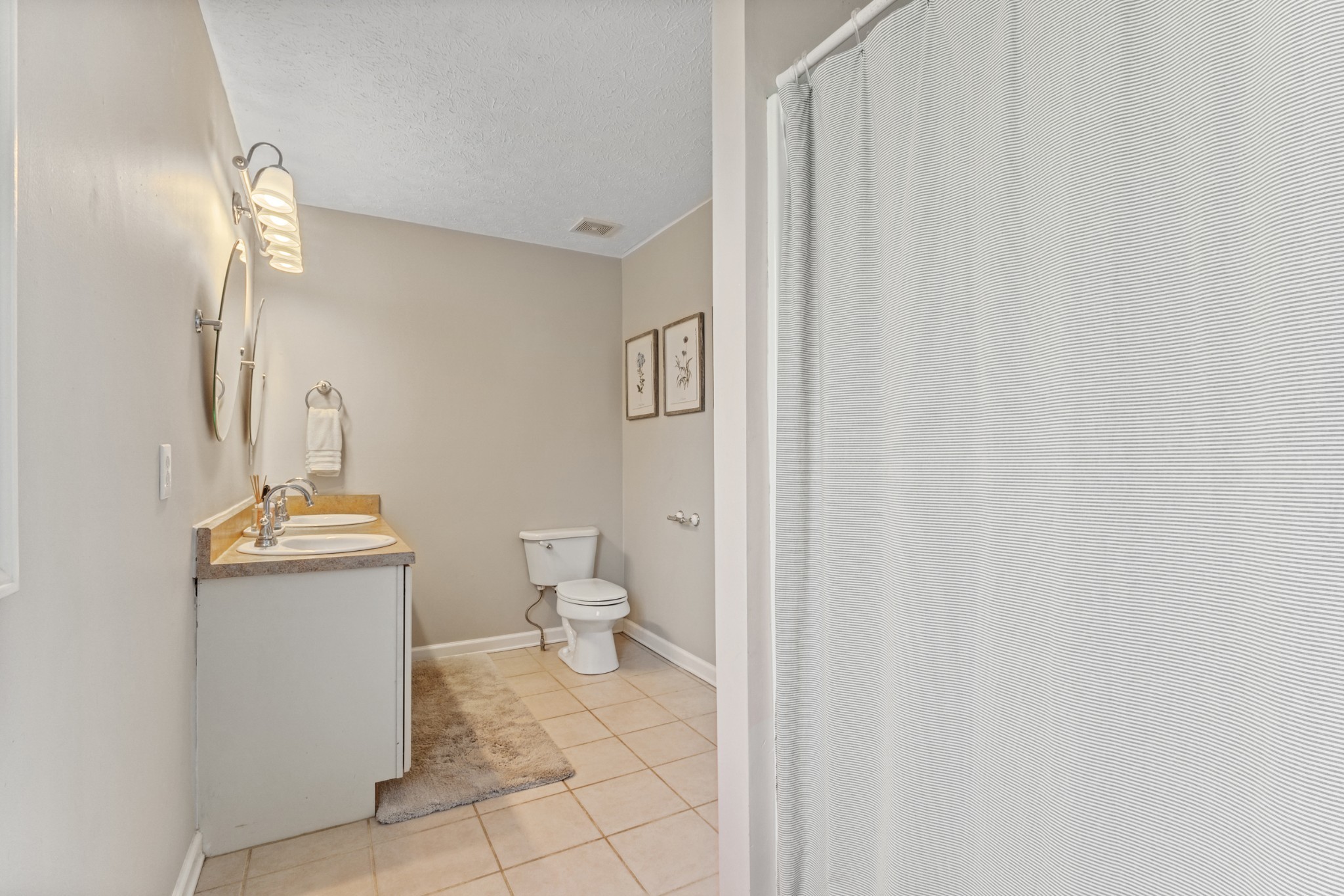 105 South Palmers Chapel Road White House, TN 37188 - Photo 33 of 42 Master En-suite offers his and her sinks with loads of storage and a walk in shower.