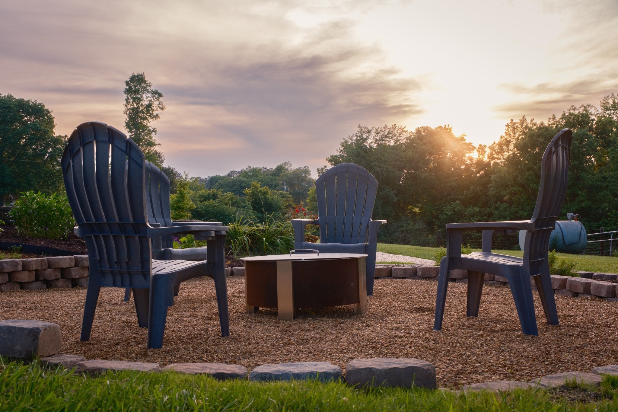5956 Greenbriar Road Franklin, TN 37064 - Photo 10 of 41 a view of an chairs and tables in the back yard