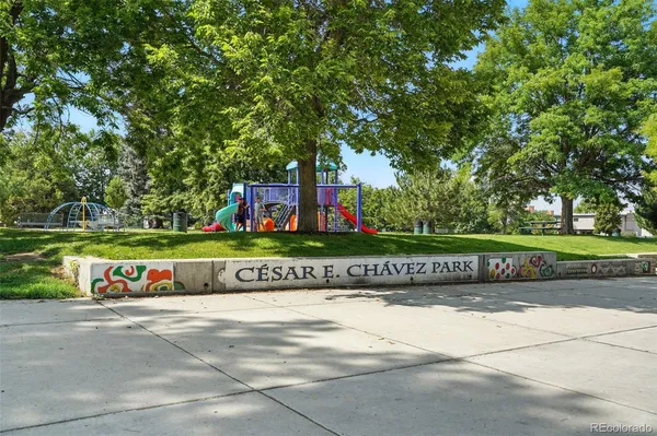 a view of outdoor space with sign board