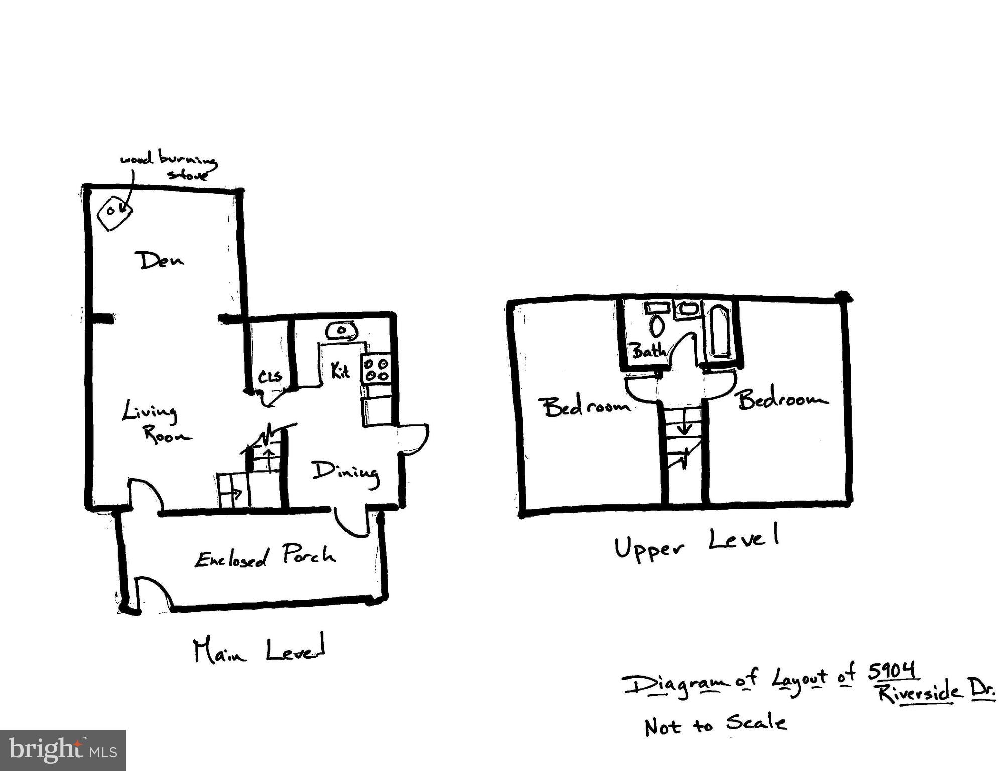 5904 Riverside Drive Riverdale, MD 20737 - Photo 36 of 36 Schematic floor plan