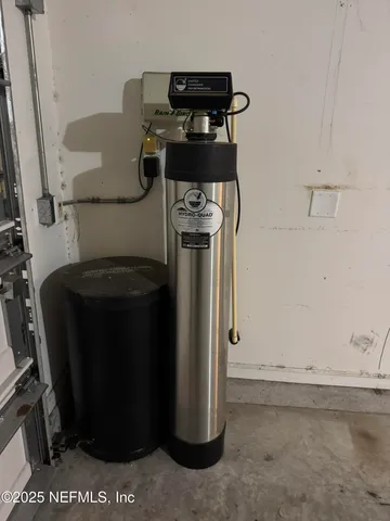 a view of a bathroom with a toilet