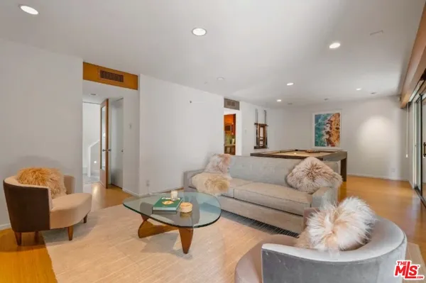 a view of sitting space with lounge chair