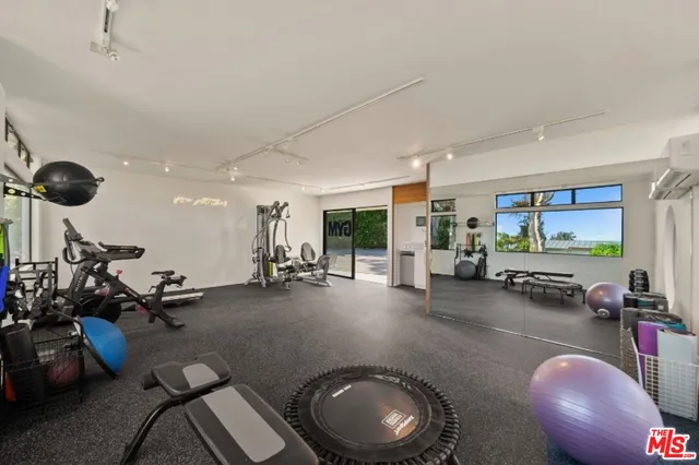 a view of a garden with a lake