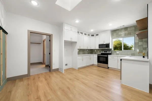 a view of a city and an ocean