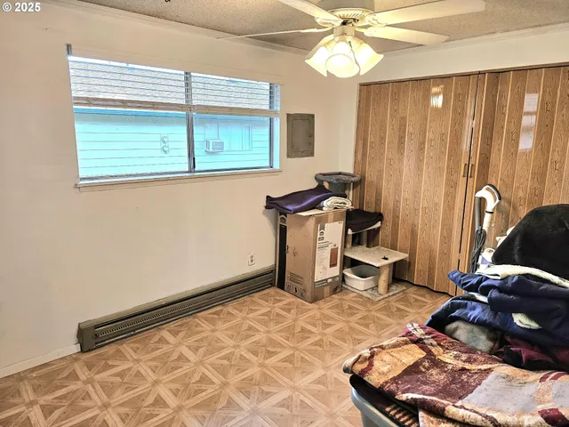 a room with furniture and a window