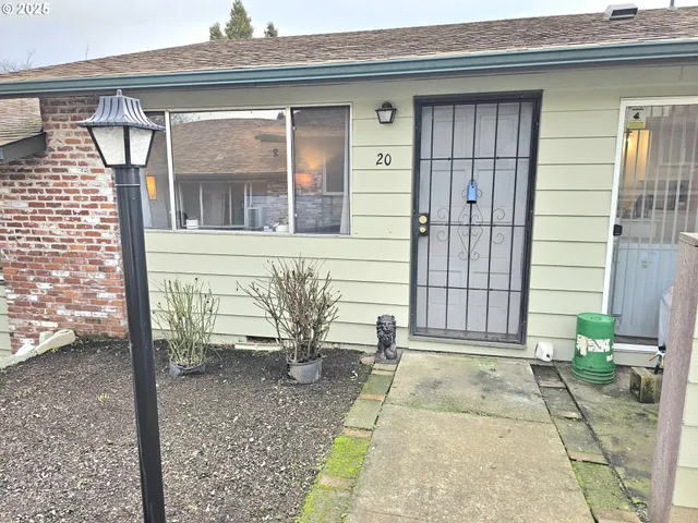 a front view of a house