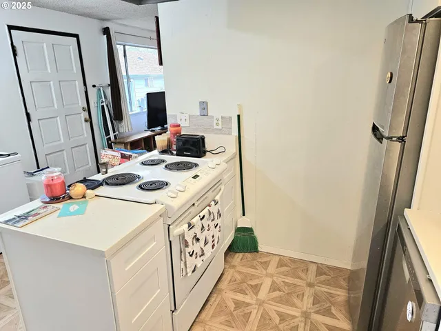 a bathroom with a sink vanity and a mirror