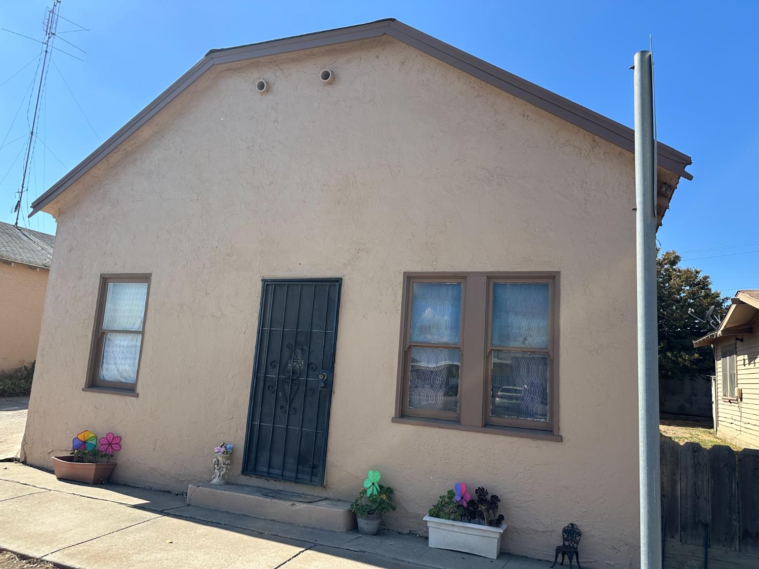 a view of hall way with furniture