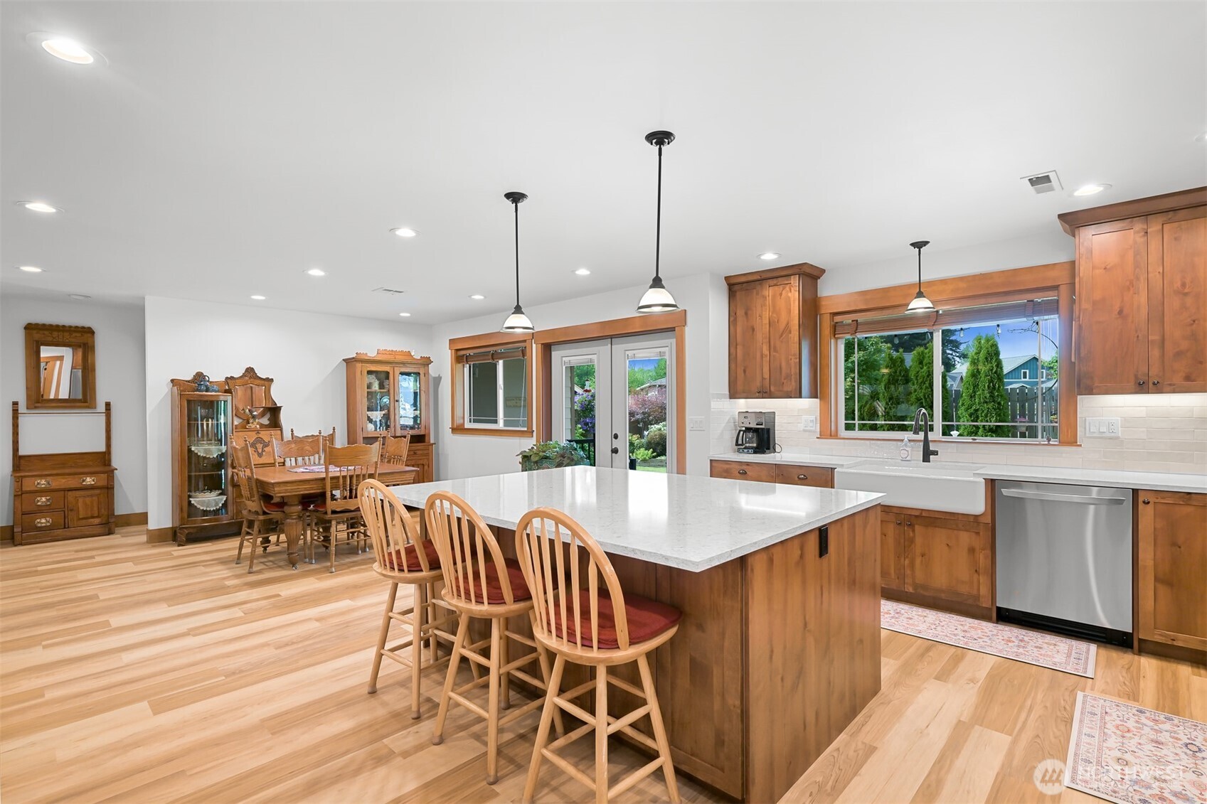 502 Westview Place Nooksack, WA 98276 - Photo 11 of 30 a dining hall with stainless steel appliances granite countertop a stove and a sink