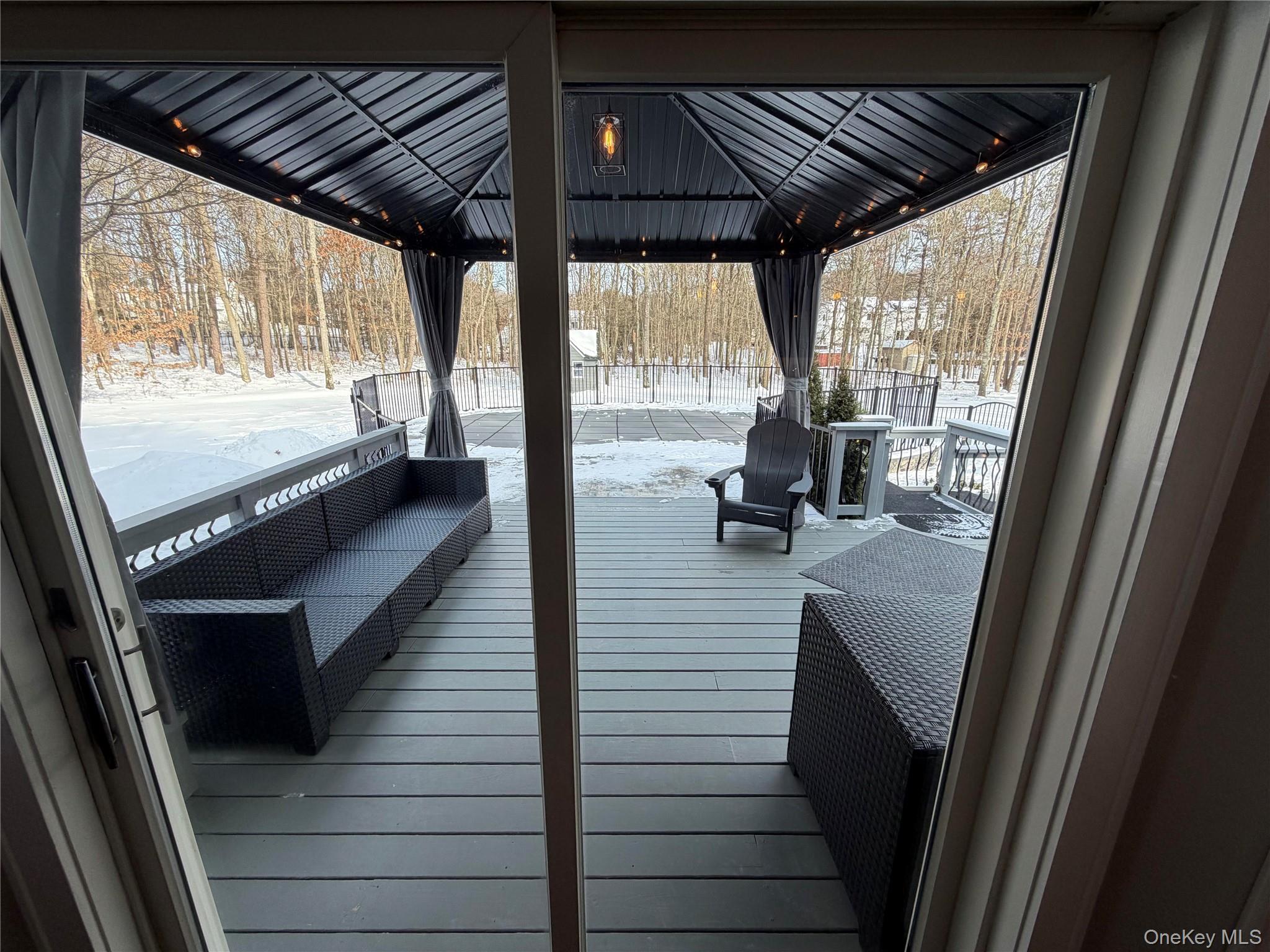 503 Wading River Road Manorville, NY 11949 - Photo 2 of 45 deck featuring an outdoor lounge area and a gazebo