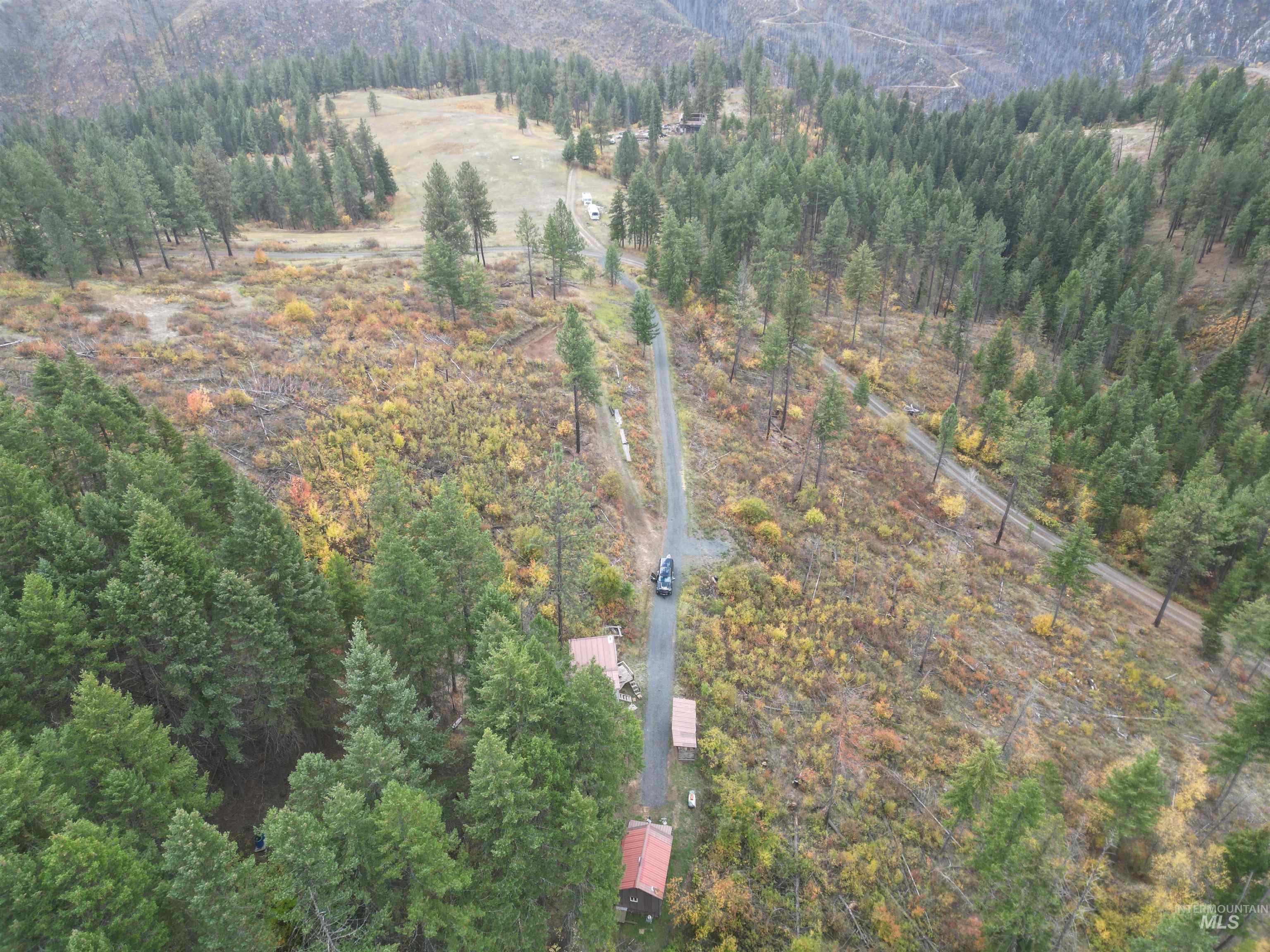 905 Hidden Valley Lane Weippe, ID 83553 - Photo 14 of 30 Aerial view of property and surrounding area with a heavily wooded area and rural landscape