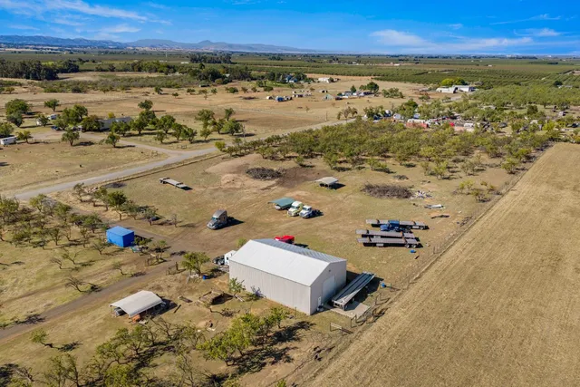 an aerial view of beach and city