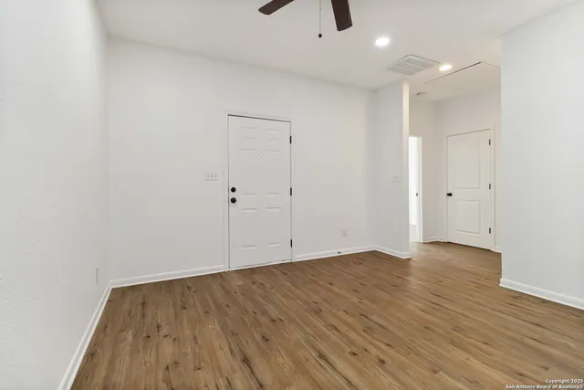wooden floor in an empty room