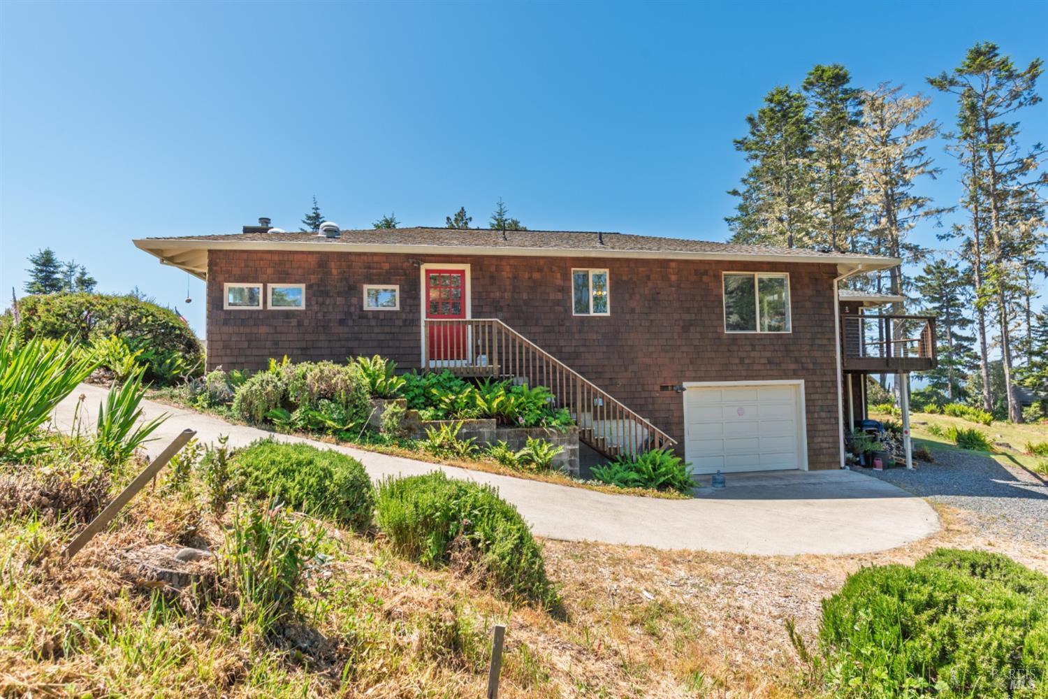 15721 Forest View Road Manchester, CA 95459 - Photo 14 of 50 Driveway to the garage area... (east side of the home)...