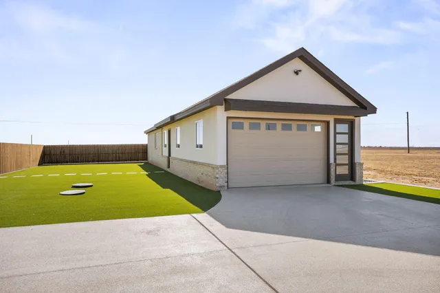 a car is parked in a garage