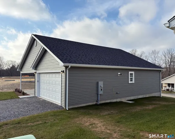 a backyard of a house