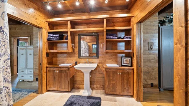 a front view of a building with a glass door