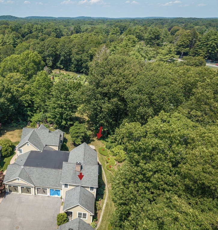 12 Wallis Drive, Unit 12 Wenham, MA 01984 - Photo 2 of 35 an aerial view of residential house with outdoor space and trees all around