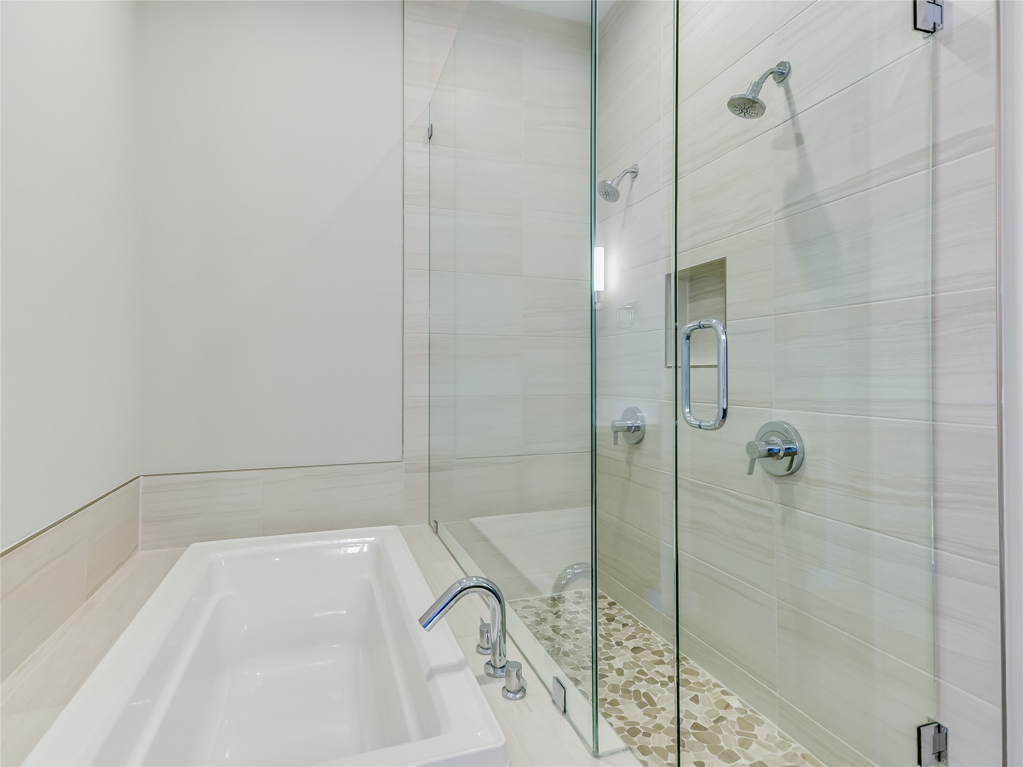 5921 Hiline Road, Unit 2402 Austin, TX 78734 - Photo 10 of 31 Huge dual head shower, soaking tub, and lots of deck space for your bath tub products.
