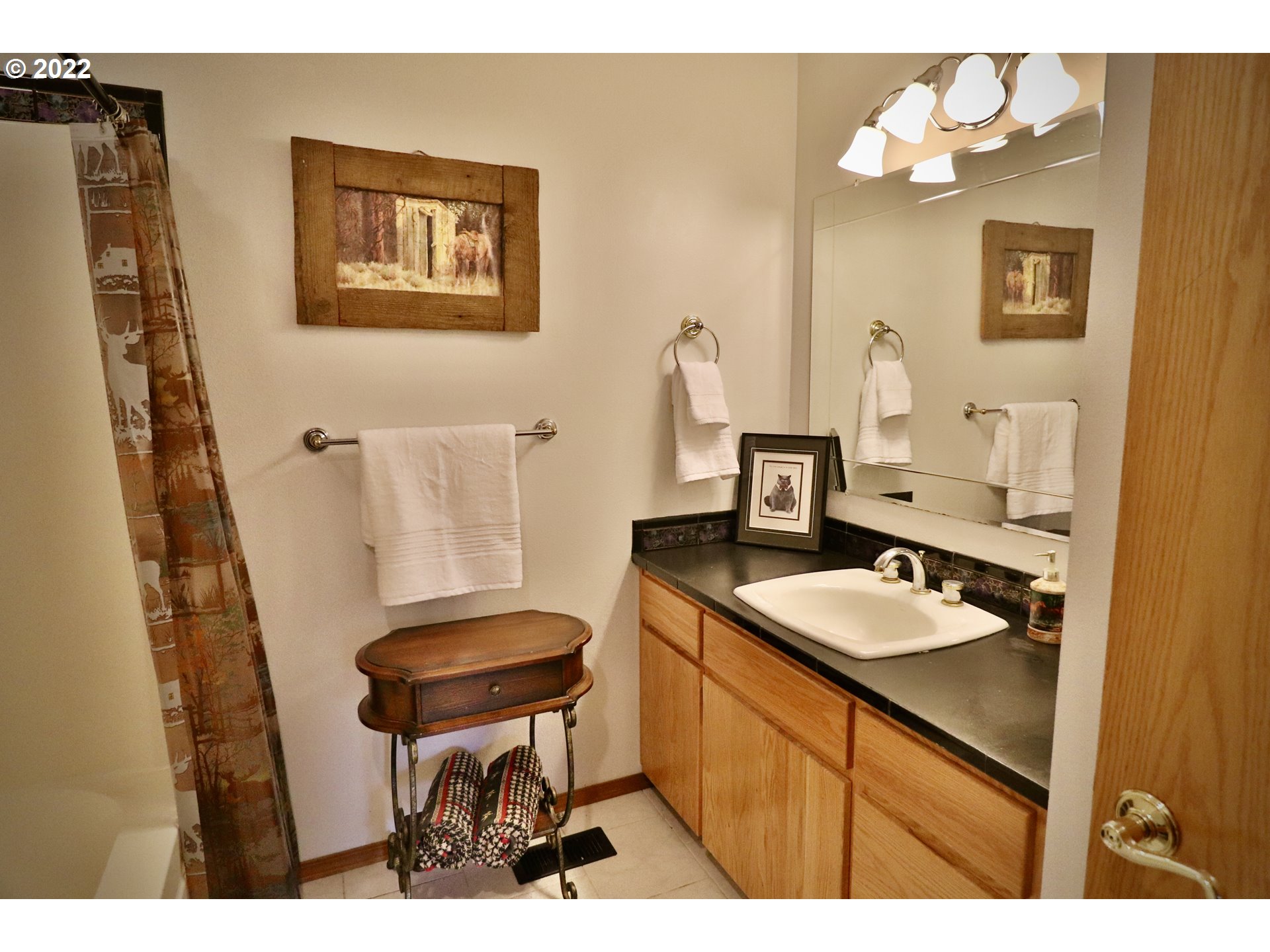 37235 Southeast Lusted Road Boring, OR 97009 - Photo 19 of 30 a bathroom with a sink and a mirror