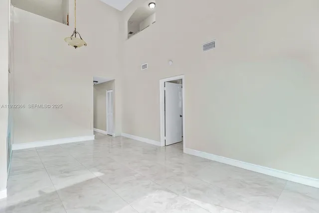 a view of an empty room