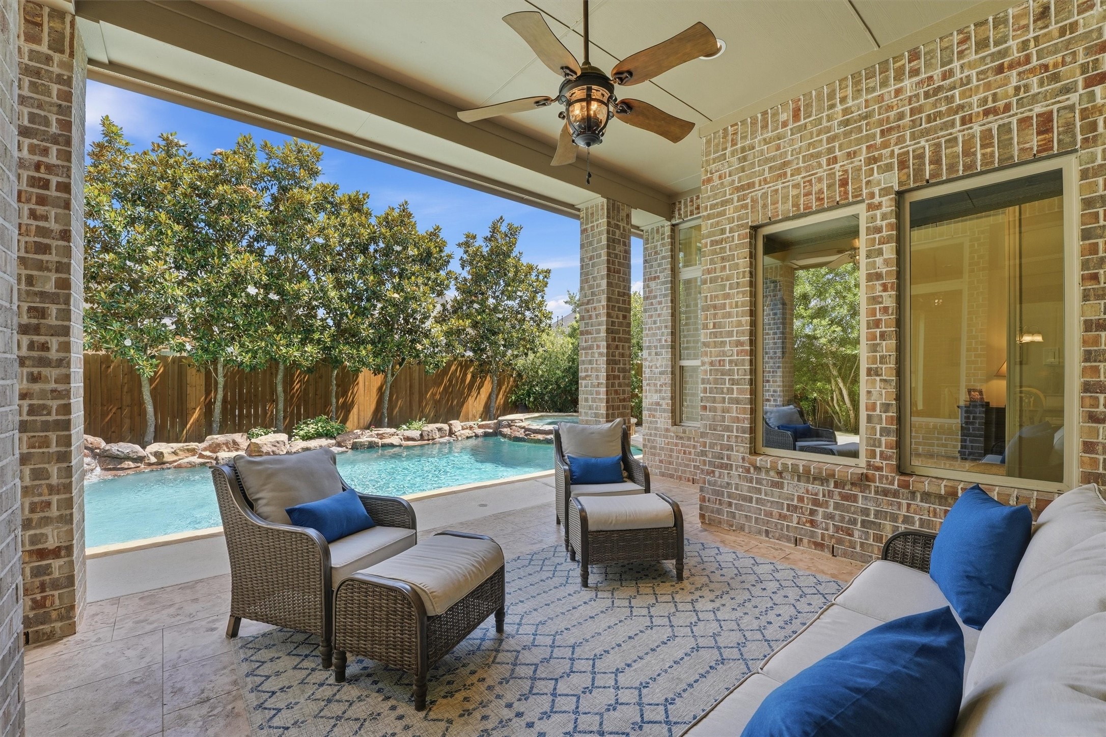 27118 Cross Pointe Court Fulshear, TX 77441 - Photo 22 of 40 Backyard covered patio