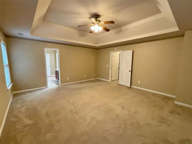 en view of an empty room