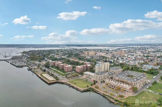 an aerial view of a city