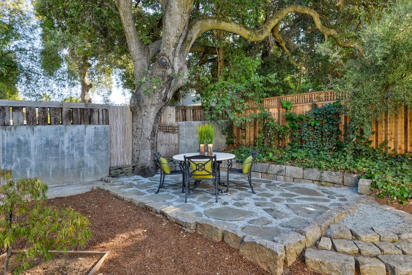 14480 Oak Place Saratoga, CA 95070 - Photo 44 of 45 a view of a bench in a backyard