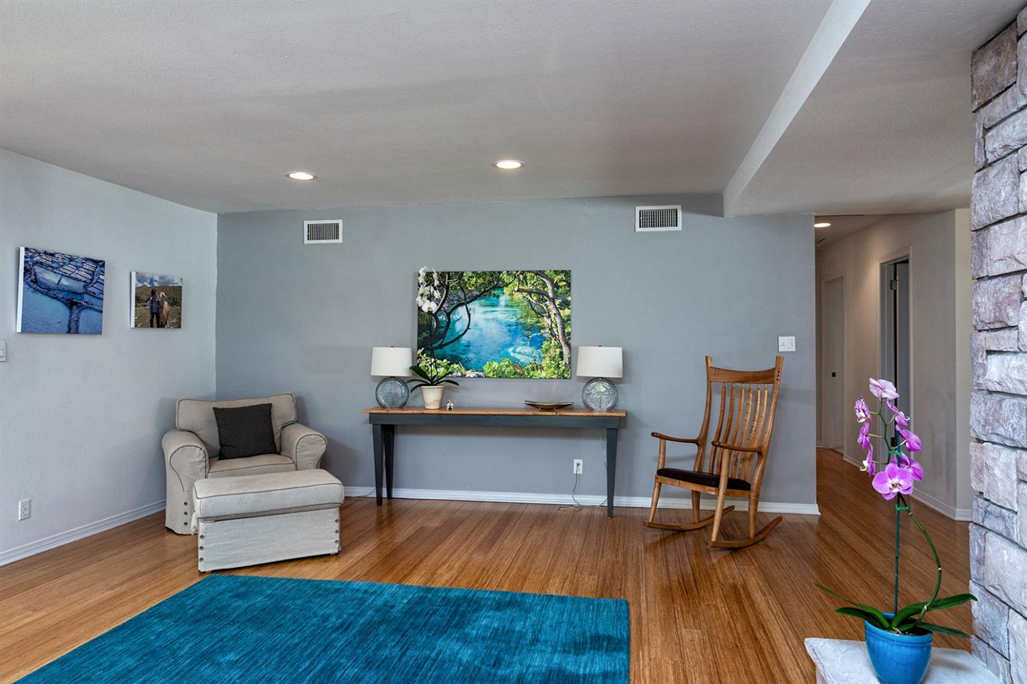 1310 Daly Road Ojai, CA 93023 - Photo 5 of 18 a living room with furniture and a wooden floor
