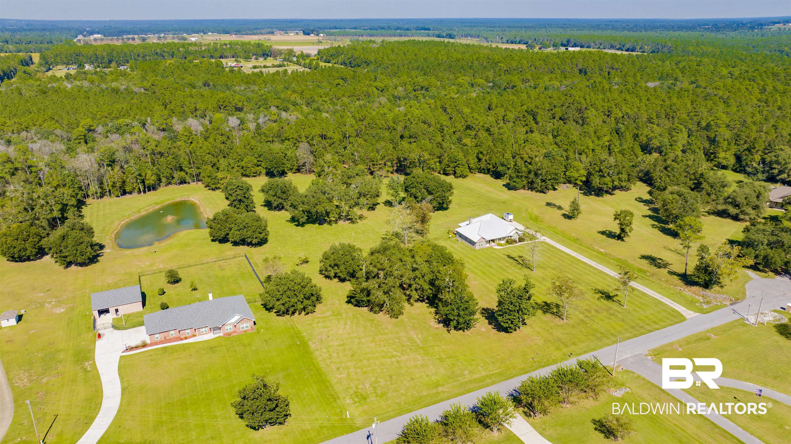 0 Chatelaine Road Elberta, AL 36530 - Photo 6 of 10 Aerial view of a large body of water and a heavily wooded area