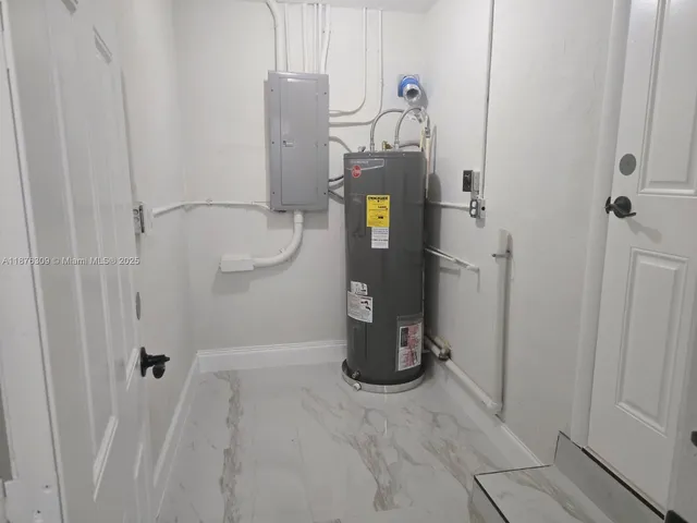 a view of water heater room
