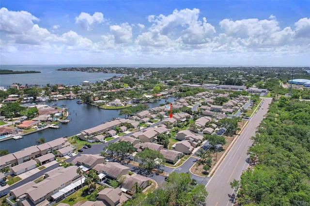 an aerial view of a city with lots of residential buildings