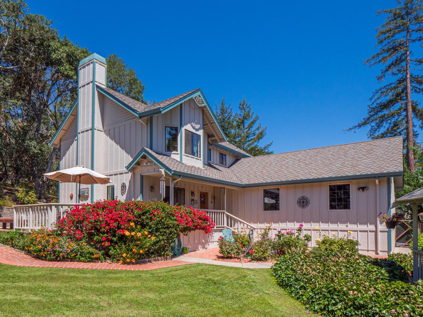 394 Hames Road Corralitos, CA 95076 - Photo 27 of 39 front view of a house with a yard