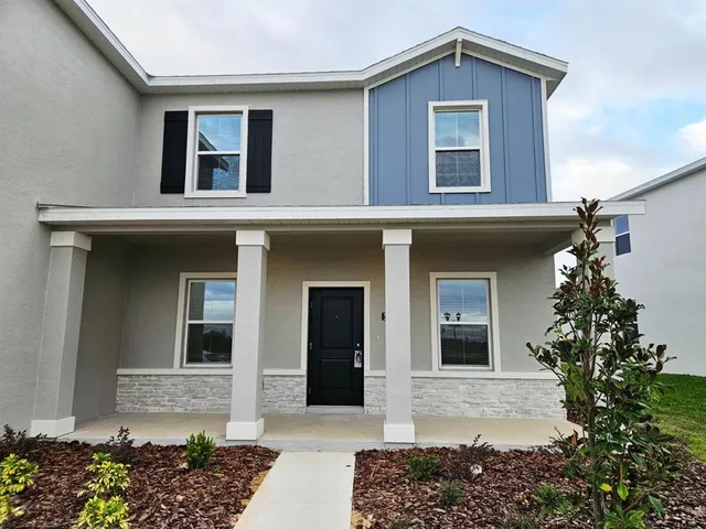 a front view of a house