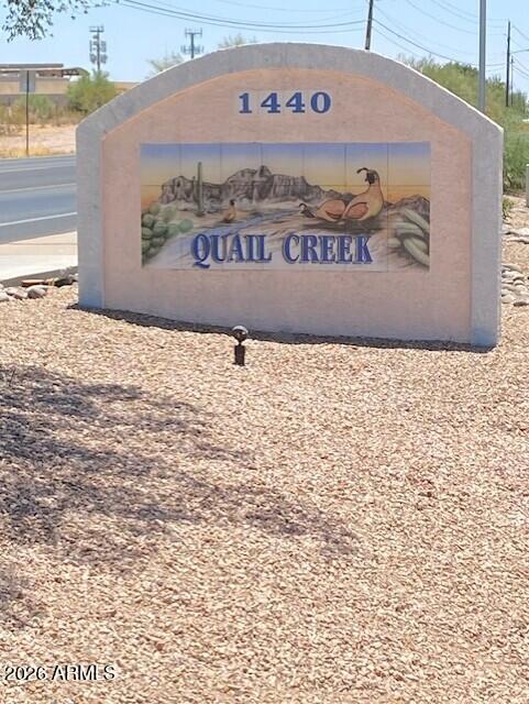1440 North Idaho Road, Unit 2101 Apache Junction, AZ 85119 - Photo 23 of 23 1440 N Idaho Quail Creek Condos Sign